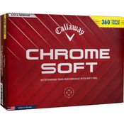 Callaway Golf Chrome Soft 360 Triple Track Yellow Golf Balls