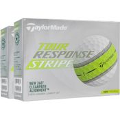 Taylor Made Tour Response Stripe Golf Balls - Double Dozen