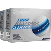 Taylor Made Tour Response Stripe Blue Golf Balls - Double Dozen