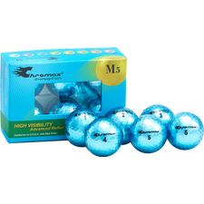 Chromax Blue Metallic Blue Personalized M5 Golf Balls - 6-Pack