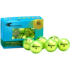 Chromax Metallic Green M5 AlignXL Golf Balls - 6-Pack