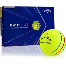 Callaway Golf 2021 ERC Soft Yellow Triple Track Monogram Golf Balls