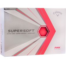 Callaway Golf 2021 Supersoft Pink AlignXL Golf Balls