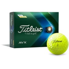 Titleist 2022 AVX Yellow Personalized Golf Balls