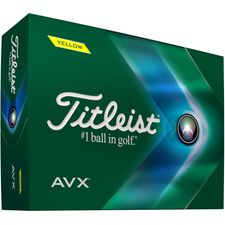 Titleist AVX Yellow Monogram Golf Balls