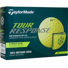 Taylor Made 2022 Tour Response Yellow Monogram Golf Balls