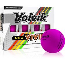 2022 Vivid Matte Purple Monogram Golf Balls