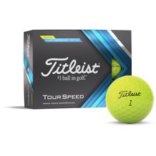 Titleist 2022 Tour Speed Yellow Personalized Golf Balls