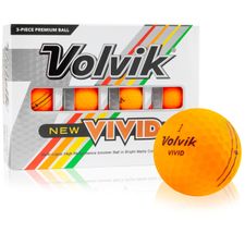 2022 Vivid Matte Orange Monogram Golf Balls