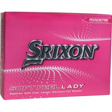 Srixon Soft Feel Lady 8 Pink Monogram Golf Balls