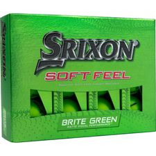 Srixon Soft Feel 13 Brite Green Monogram Golf Balls