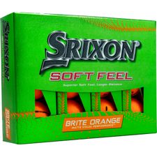 Srixon Soft Feel 13 Brite Orange Monogram Golf Balls