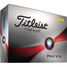 Titleist 2023 Pro V1x Yellow Monogram Golf Balls
