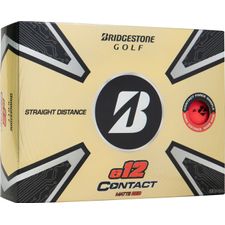 Bridgestone e12 Contact Red Monogram Golf Balls
