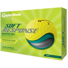 Taylor Made Soft Response Yellow Monogram Golf Balls