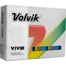 Volvik Vivid Matte Blue Personalized Golf Balls