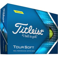 Titleist Tour Soft Yellow Personalized Golf Balls
