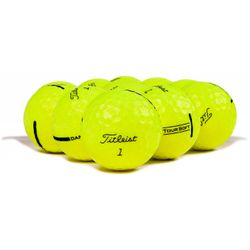 Titleist Tour Soft Yellow Logo Overrun Golf Balls