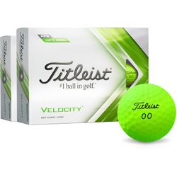 Titleist 2022 Velocity Matte Green Golf Balls - Double Dozen