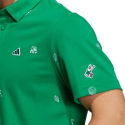 Adidas Play Green Monogram Polo
