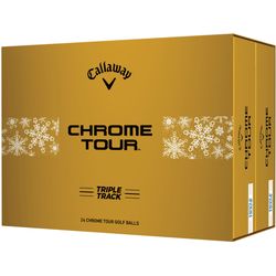 Callaway Golf Chrome Tour Triple Track Holiday Double Dozen Golf Balls