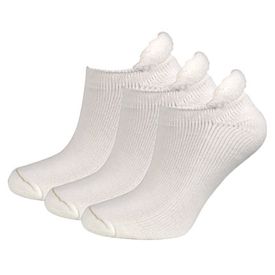 ComfortSof Roll-Top Socks - White - 3 Pair Pack