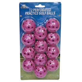 Pink 12 pc. Perforated Practice Balls