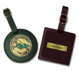 3 Inch Leatherette Bag Tag