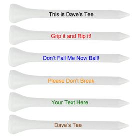 2 3/4 Inch Personalized Golf Tees