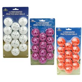 12 pc. Perforated Practice Balls