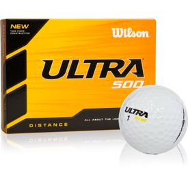 White Ultra 500 Distance Play Yellow Golf Balls