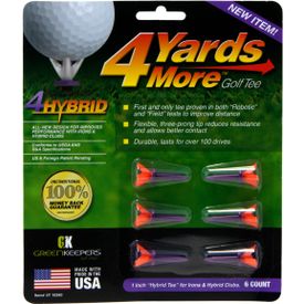Hybrid Red-Purple Golf Tees - 6 CT