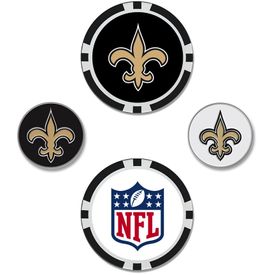 NFL Set of 4 Ball Markers - New Orleans Saints