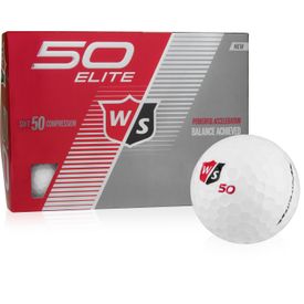 White Fifty Elite Golf Balls