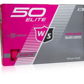 Fifty Elite Pink Golf Balls