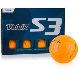 S3 Neon Orange Golf Balls