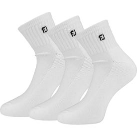 ComfortSof Quarter Socks - White - 3 Pair Pack