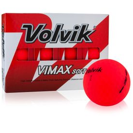 VIMAX Soft Matte Red Golf Balls
