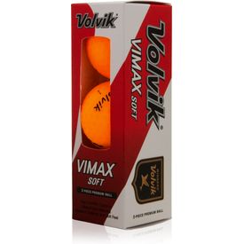 VIMAX Soft Neon Matte Sherbet Orange Golf Balls