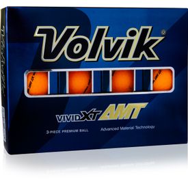 Vivid XT AMT Neon Matte Sherbet Orange Golf Balls