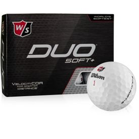 White Duo Soft+ Play Yellow Golf Balls