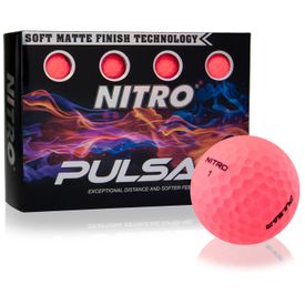 Pulsar Matte Finish Pink Golf Balls