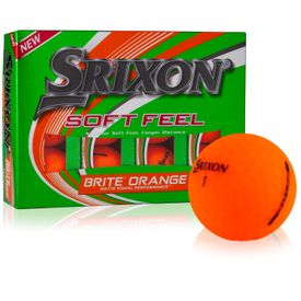 Soft Feel 2 Brite Neon Orange Play Yellow Golf Balls