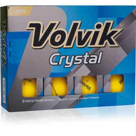 Crystal Yellow Golf Balls