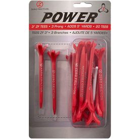 Power 3-Prong 3 Inch Tees - 20 Pack