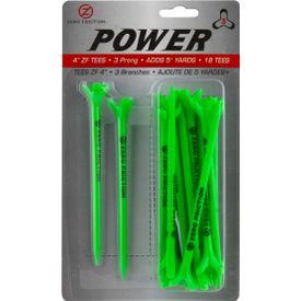 Power 3-Prong 4 Inch Tees - 18 Pack