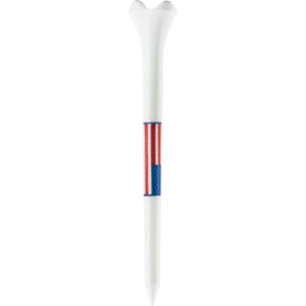 Performance 3 1/4 Inch Plastic Tees - 30 Count - Special Flag Edition