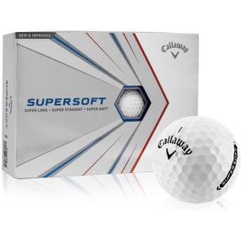 White Supersoft Play Yellow Golf Balls