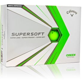 2021 Supersoft Green Play Yellow Golf Balls