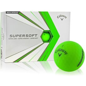 2021 Supersoft Green Play Yellow Golf Balls
